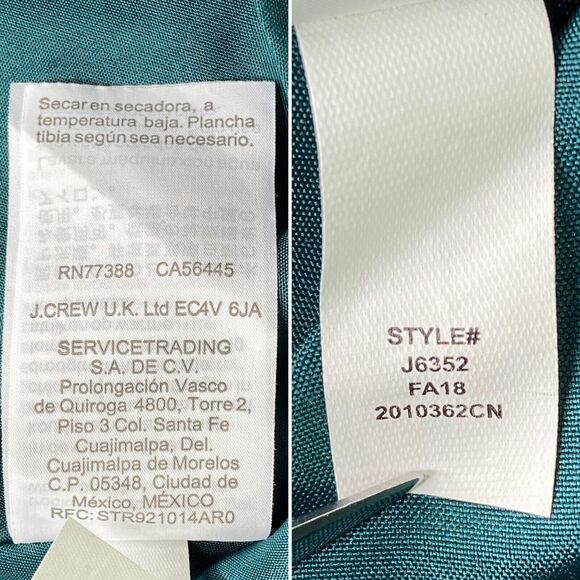 J Crew Mercantile Dress Womens Sz 4 Floral Green Tie Sleeve Garden Party Spring - Picture 8 of 16